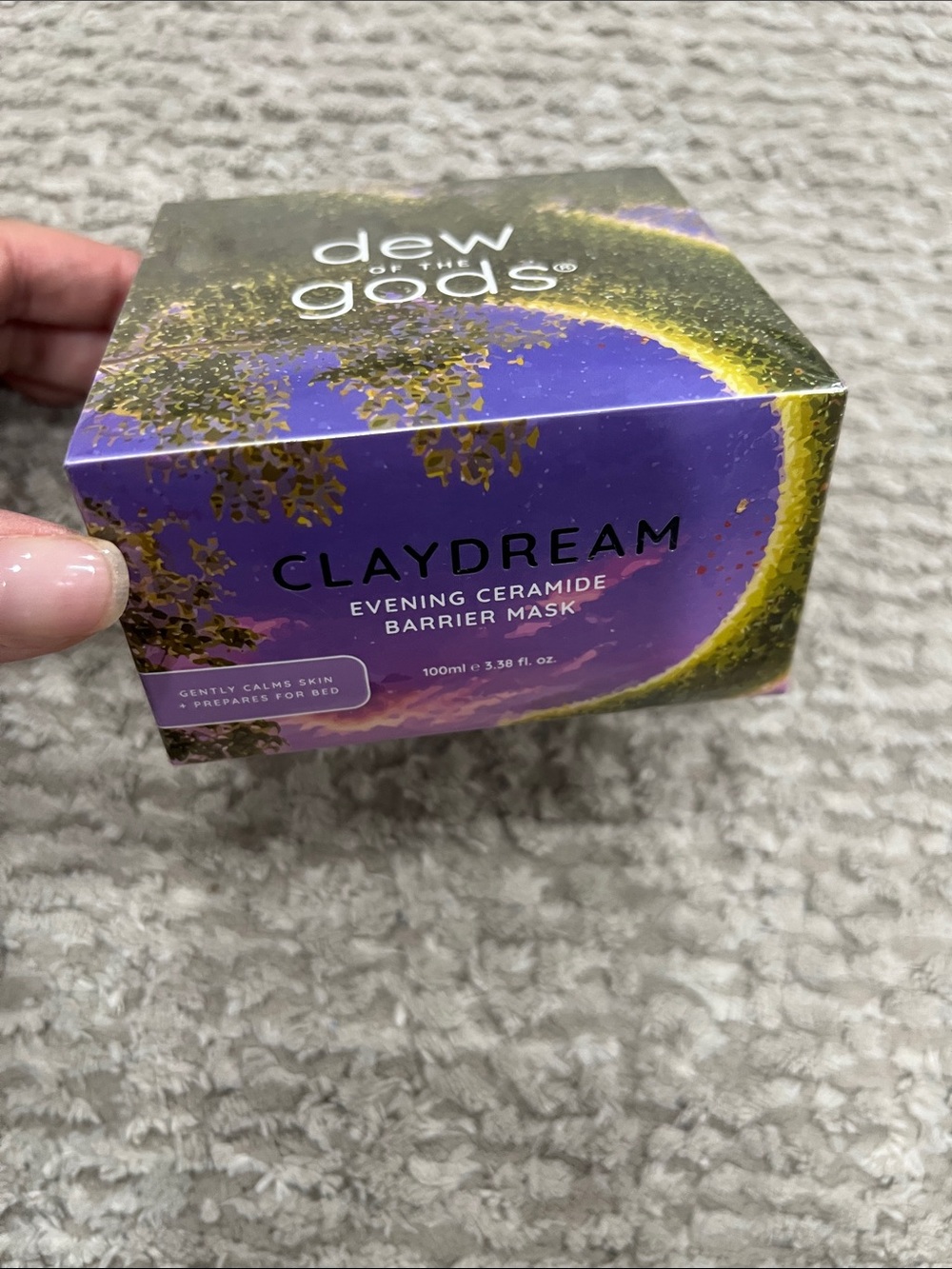 Claydream Evening Ceramide Barrier Mask — Purple by dew the gods
